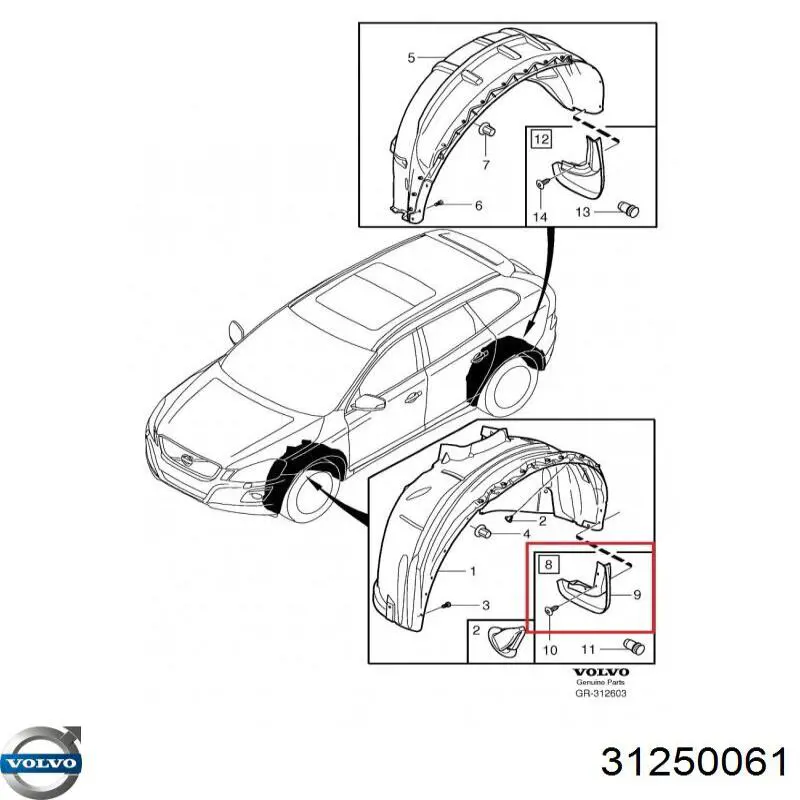 Купити 31250061 Volvo 