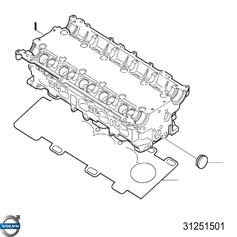 Прокладка ГБЦ Volvo 31251501 ціна, від 59.76 USD