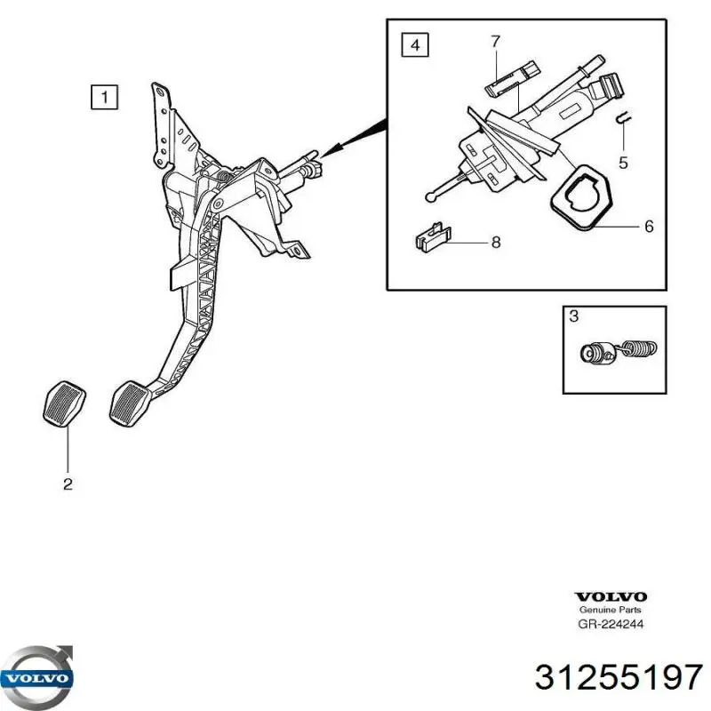 51161901172 BMW Дзеркальний елемент правий