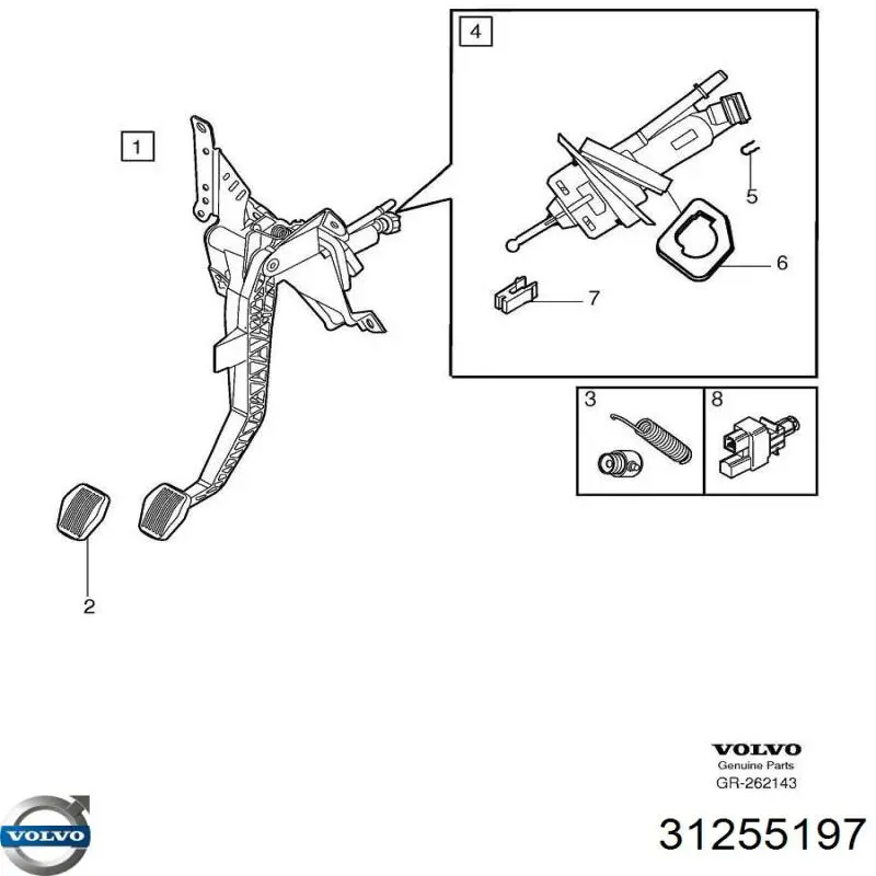 Скло дзеркала заднього виду, правого BMW 51161901172 ціна, від 17.78 USD