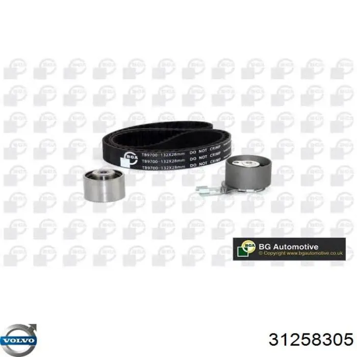 Комплект ГРМ Volvo 31258305 ціна, від 85.78 USD