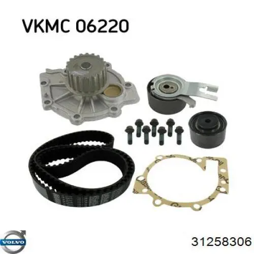 Зубчастий ремінь Volvo 31258306 ціна, від 29.20 USD