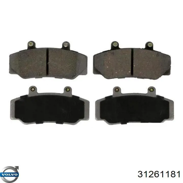 Купити 31261181 Volvo Колодки гальмівні передні, дискові