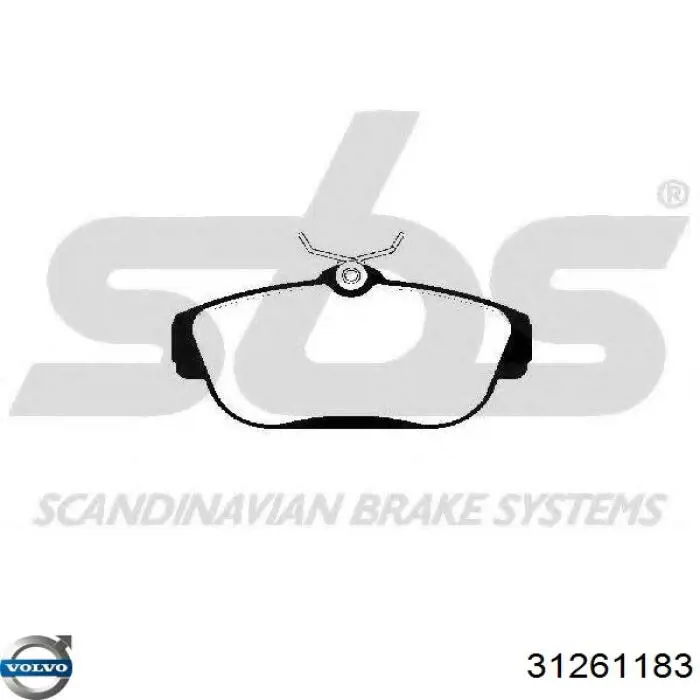 Гальмівні колодки Volvo 31261183 ціна, від 22.40 USD