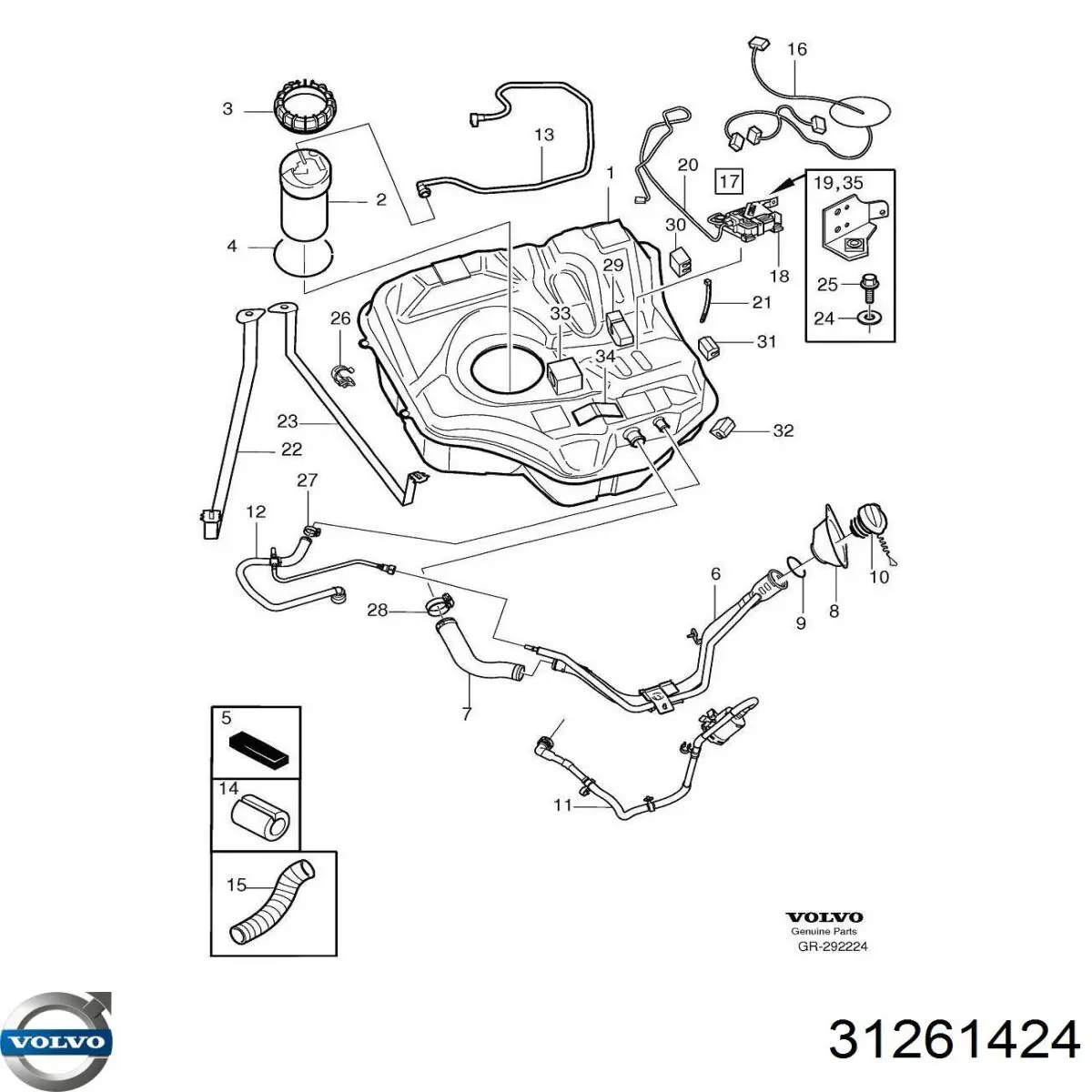  Volvo 31261424 ціна, від 181.66 USD