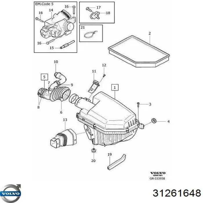 Купити 31261648 Volvo 
