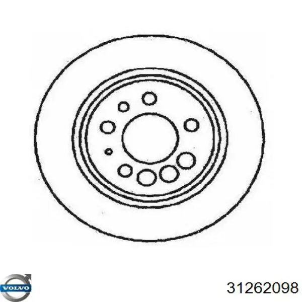 Задні дискові гальма Volvo 31262098 ціна, від 30.30 USD