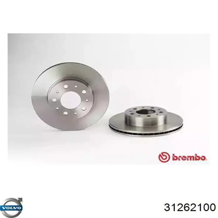 Диск переднього гальма Volvo 31262100 ціна, від 25.31 USD