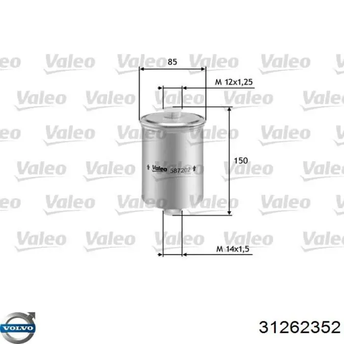 Купити 31262352 Volvo Фільтр-відстійник палива грубої очистки