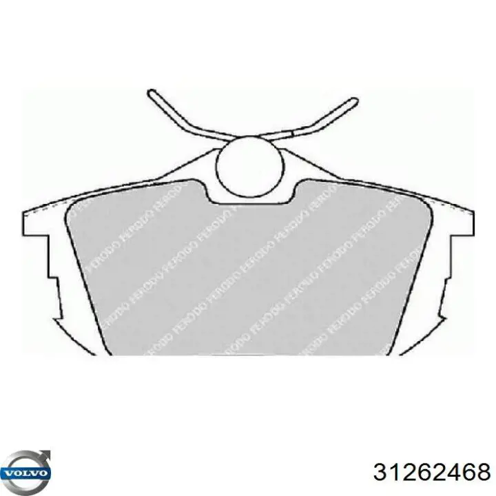 Купити 31262468 Volvo Задні колодки