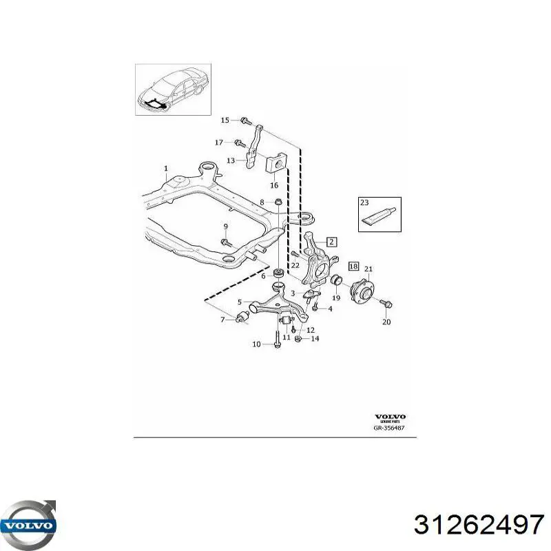  Volvo 31262497 ціна, від 32.96 USD