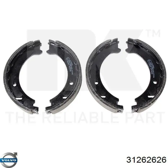 Колодки стоянкового гальма Volvo 31262626
