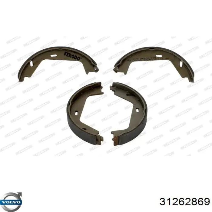 31262869 Volvo Гальмівні колодки ручника