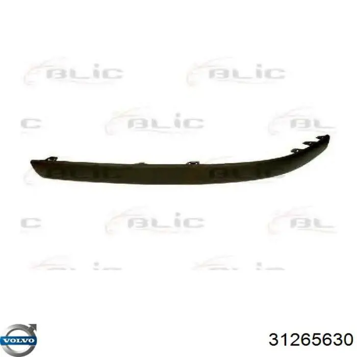 31265630 Volvo Накладка бампера заднього