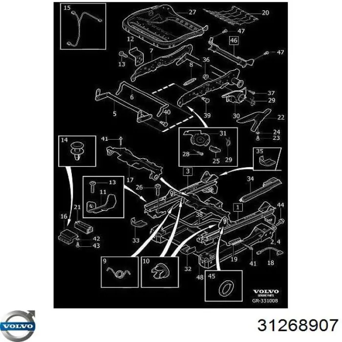 Датчик підігріву сидіння Volvo 31268907 ціна, від 25.34 USD