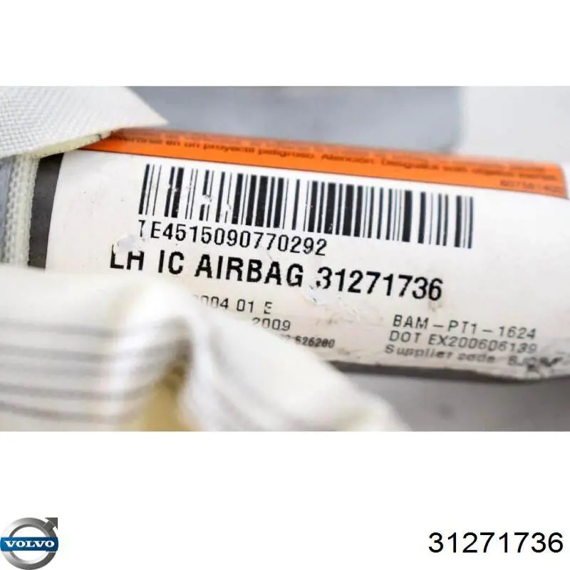 Подушка безпеки, збоку, ліва, AIRBAG 31271736 Volvo