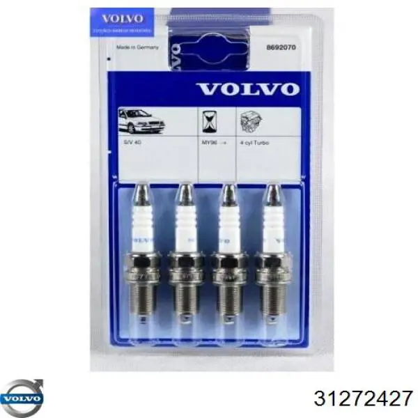 Купити 31272427 Volvo Свічка запалювання