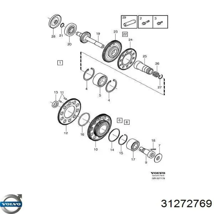  Volvo 31272769 ціна, від 1462.44 USD
