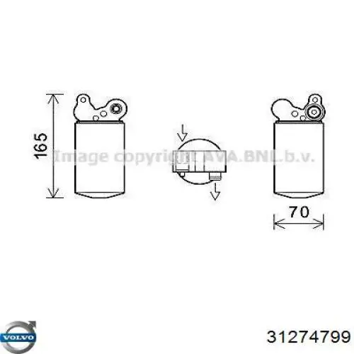 Купити AD101000S Mahle Original Ресивер-осушувач кондиціонера