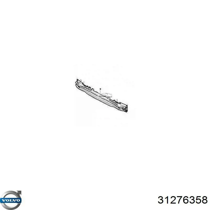 31276358 Volvo Балка бампера переднього
