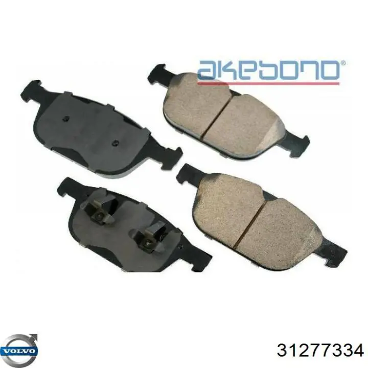 31277334 Volvo Передні гальмівні колодки