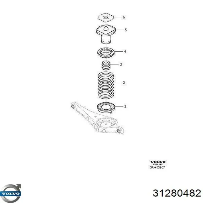 Задні пружини 31280482 Volvo