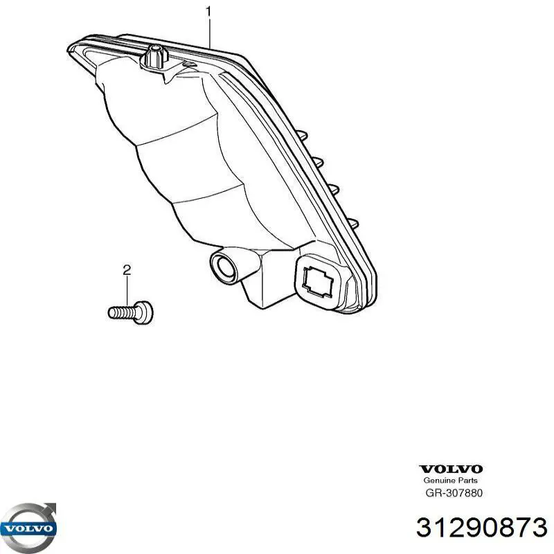 Купити 31290873 Volvo Габарит передній лівий