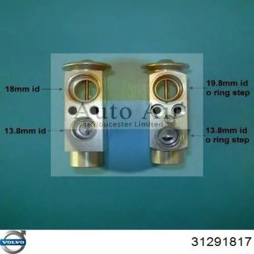 Клапан TRV, кондиціонера Volvo 31291817 ціна, від 28.69 USD