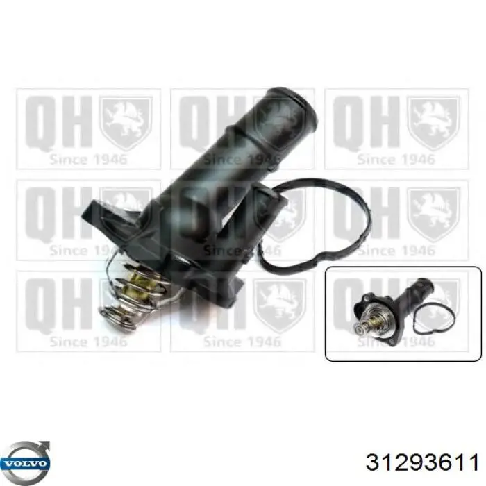 Купити 31293611 Volvo Термостат в корпусі