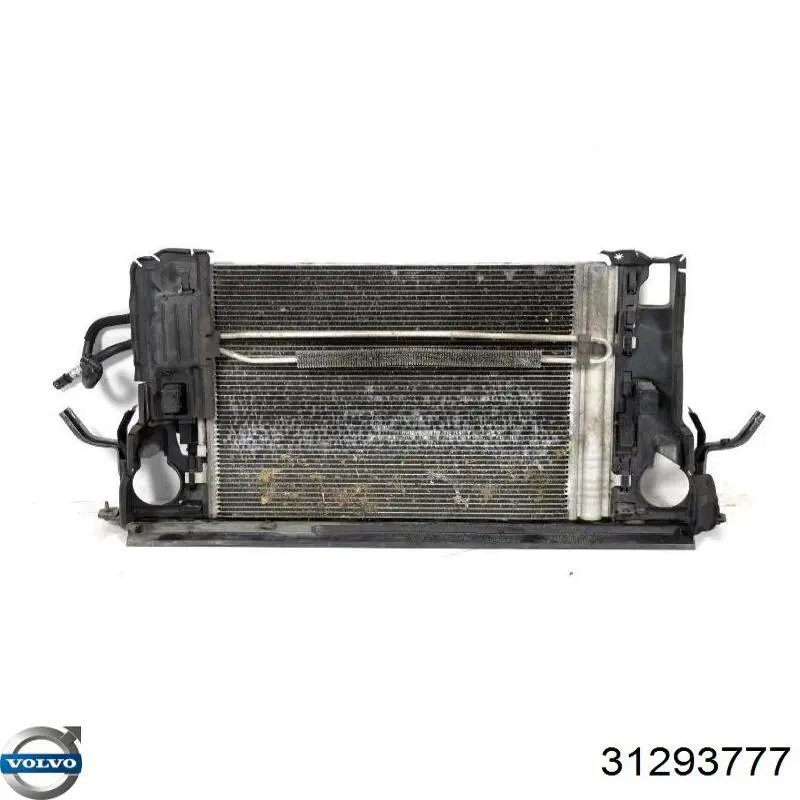 Купити 31293777 Volvo Дифузор радіатора охолодження, в зборі з двигуном і крильчаткою