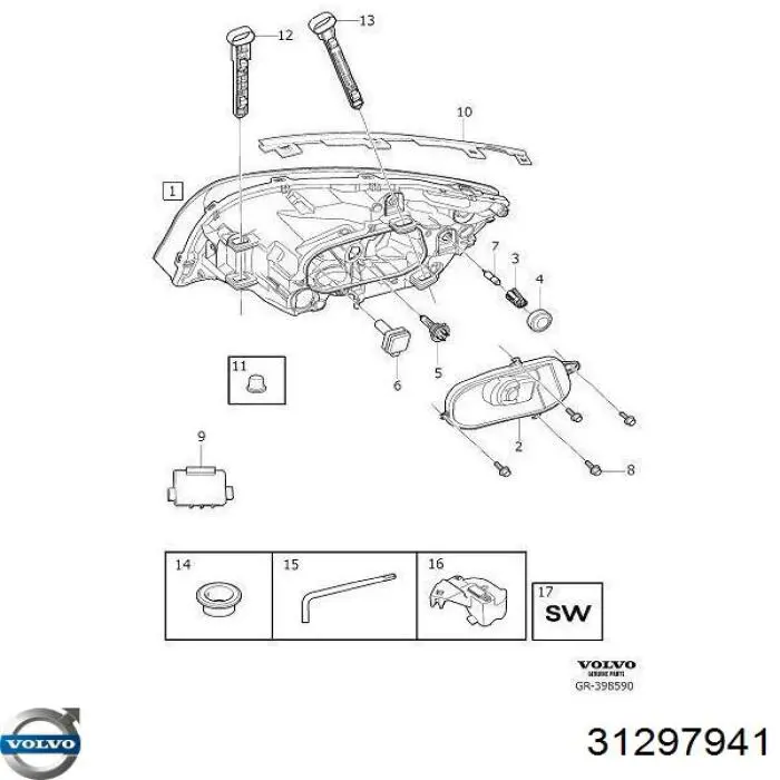 Купити 31297941 Volvo Блок розпалювання, ксенон