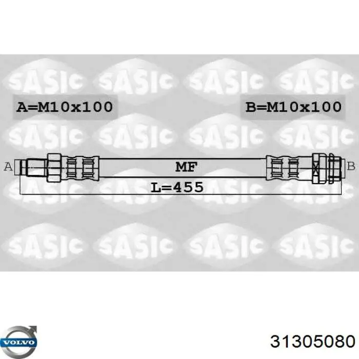 Гальмівні шланги передні T86029 Brembo