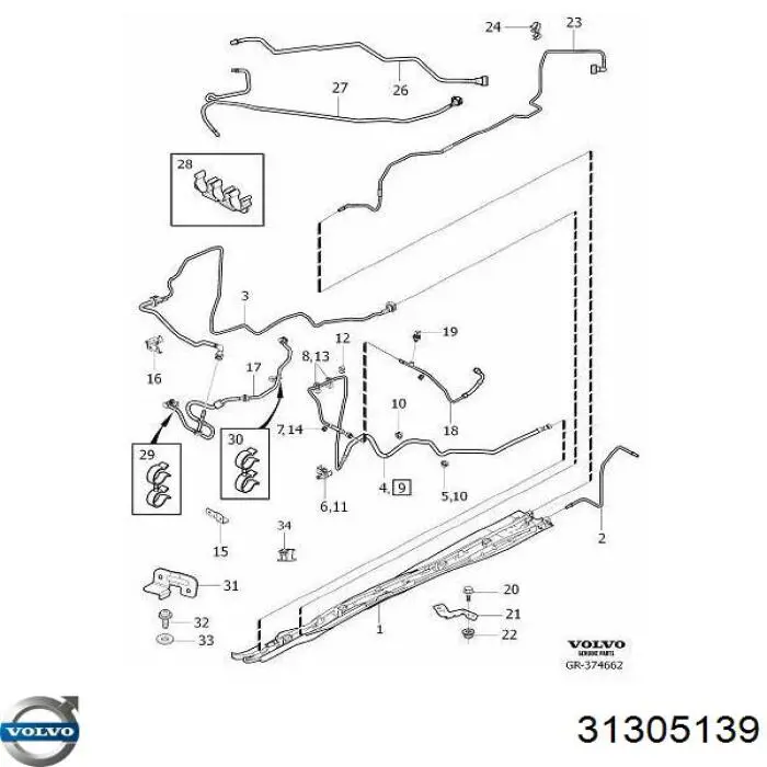  Volvo 31305139 ціна, від 262.05 USD