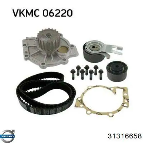 Купити 31316658 Volvo Ролик паразитний ГРМ