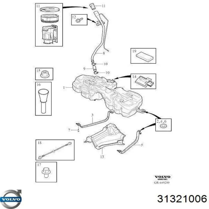 Купити 31321006 Volvo 