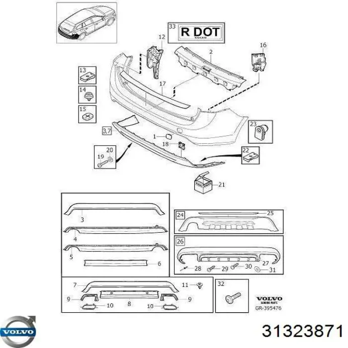  Volvo 31323871 ціна, від 129.48 USD