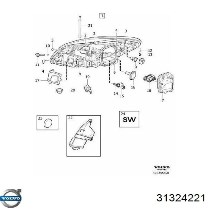  Volvo 31324221 ціна, від 7.04 USD