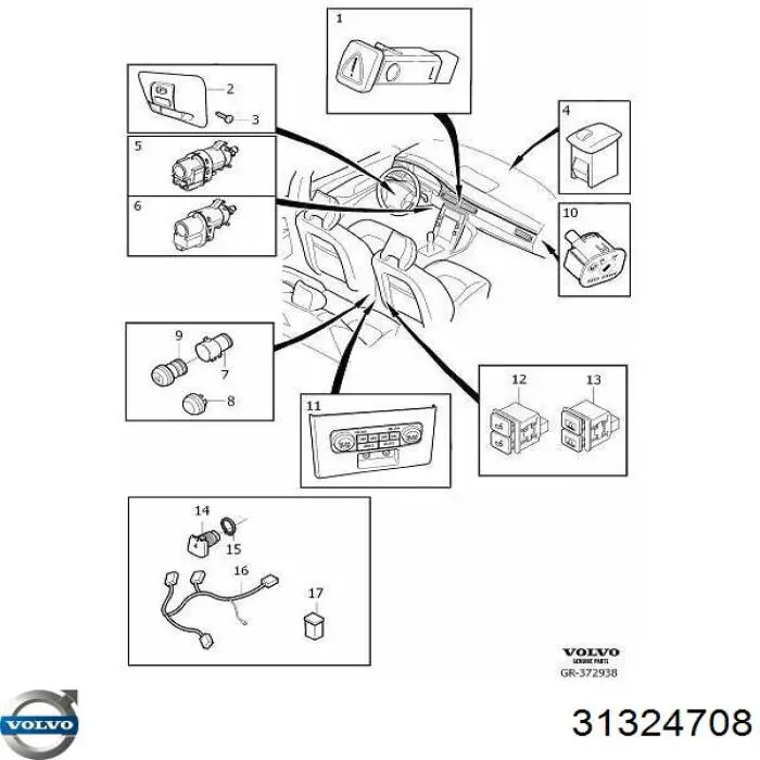 Купити 31324708 Volvo 