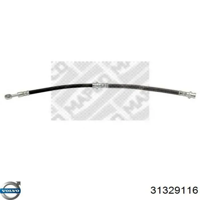 Гальмівні шланги передні 31329116 Volvo
