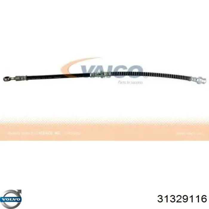Шланг гальмівний передній Volvo 31329116 ціна, від 10.73 USD