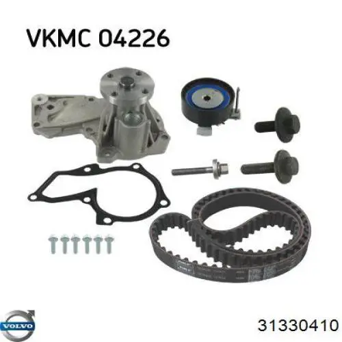 Комплект ГРМ Volvo 31330410 ціна, від 105.81 USD