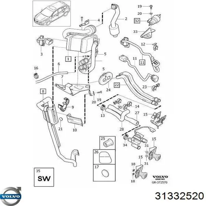  Volvo 31332520 ціна, від 106.44 USD