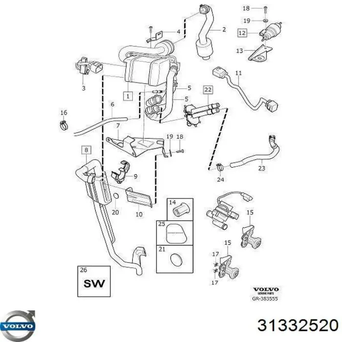 Купити 31332520 Volvo 