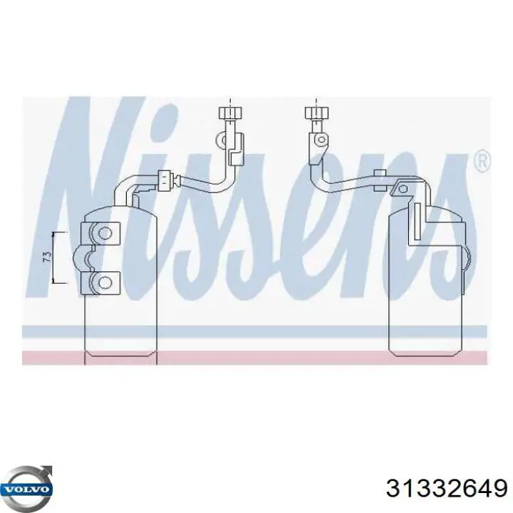 Купити 31332649 Volvo Ресивер-осушувач кондиціонера