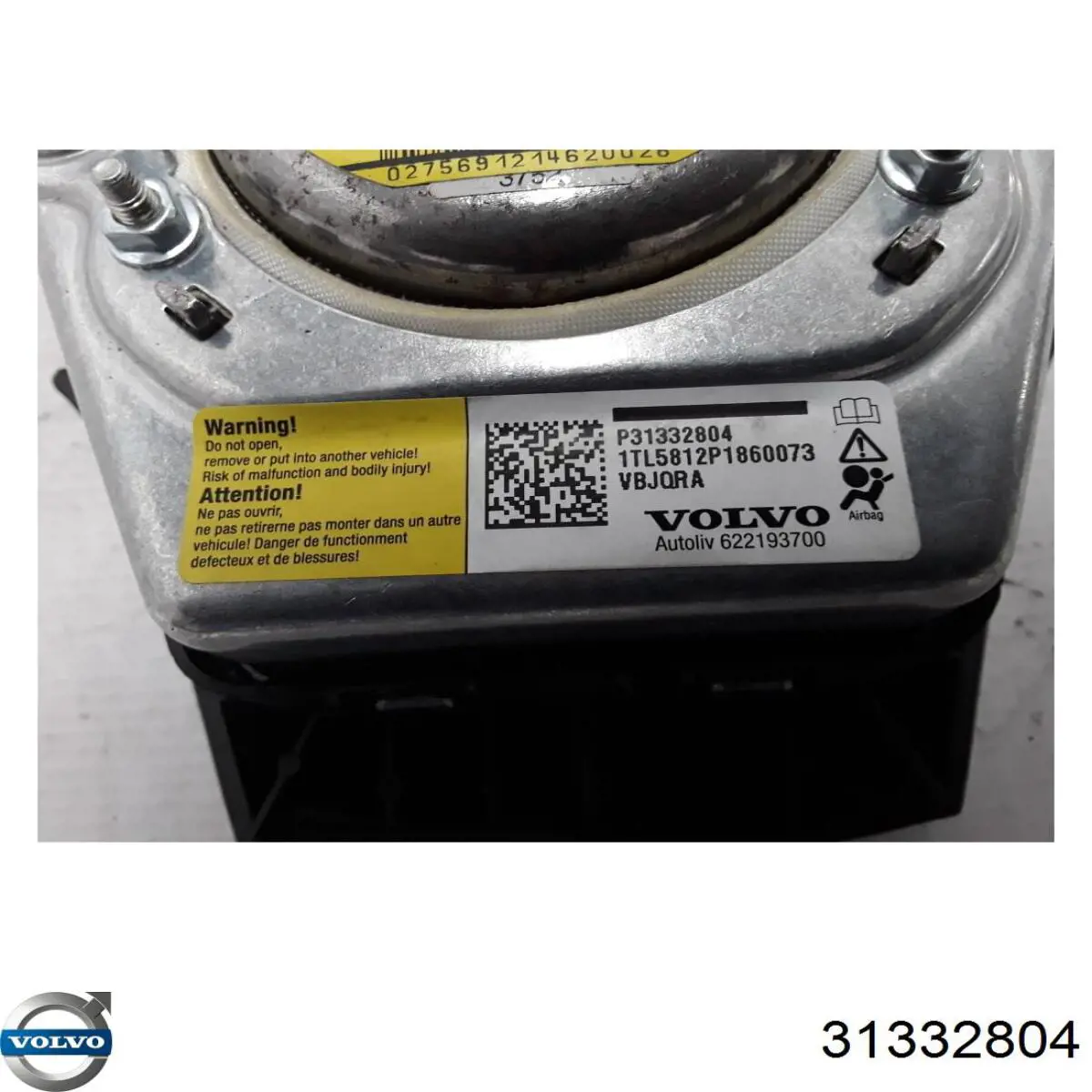 Подушка Айрбег водія Volvo 31332804 ціна, від 28.54 USD
