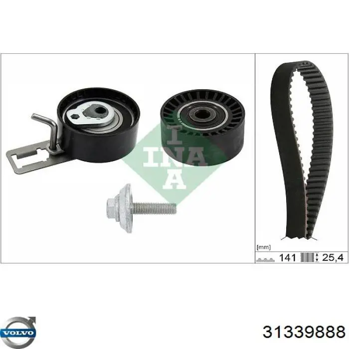 Комплект ГРМ Volvo 31339888 ціна, від 83.87 USD
