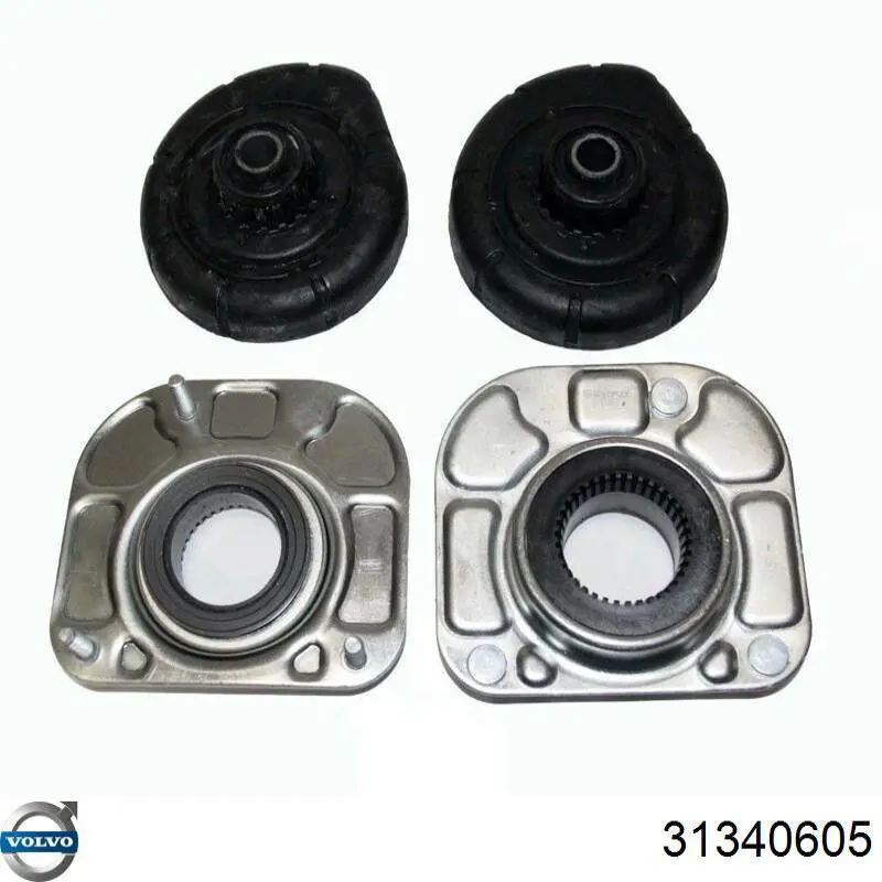 Опора стійки амортизатора переднього Volvo 31340605 ціна, від 24.42 USD