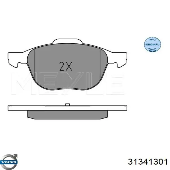 Гальмівні колодки Volvo 31341301 ціна, від 23.46 USD