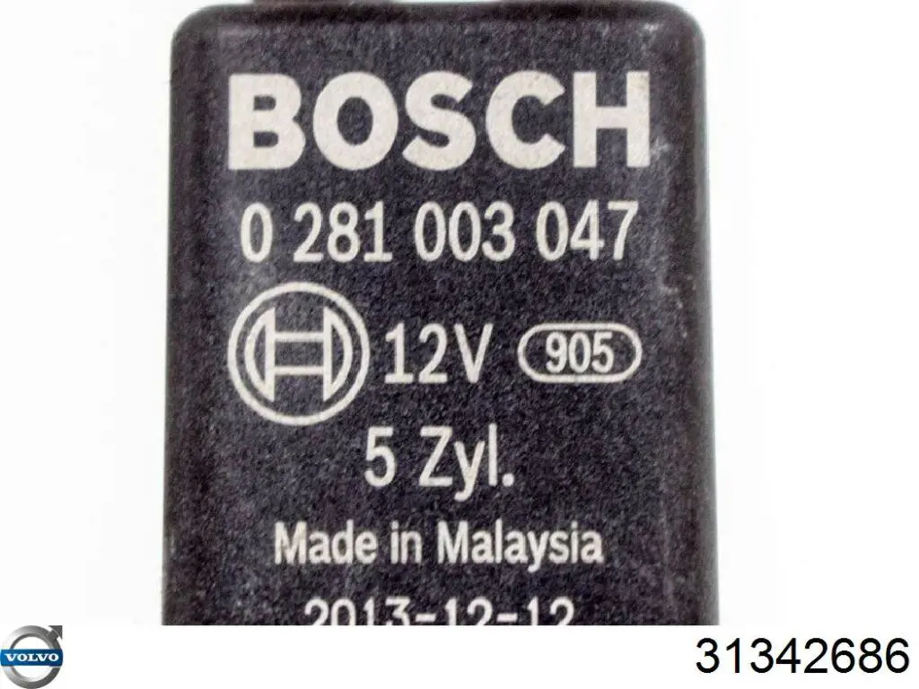 Реле свічок накалу 31342686 Volvo