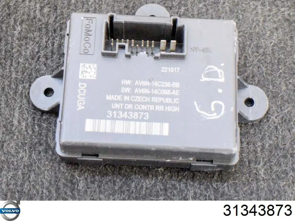 Блок комфорту задніх дверей 31343873 Volvo